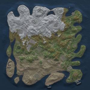 Thumbnail Rust Map: Procedural Map, Size: 4250, Seed: 1529159354, 19 Monuments