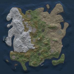 Thumbnail Rust Map: Procedural Map, Size: 4000, Seed: 1802474883, 18 Monuments