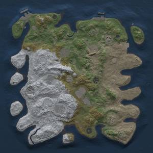 Thumbnail Rust Map: Procedural Map, Size: 3750, Seed: 689739302, 17 Monuments