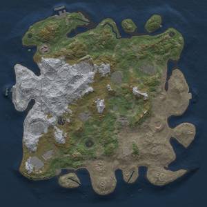 Thumbnail Rust Map: Procedural Map, Size: 4000, Seed: 582381377, 19 Monuments