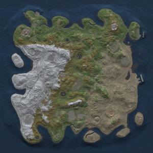 Thumbnail Rust Map: Procedural Map, Size: 4250, Seed: 175439, 19 Monuments