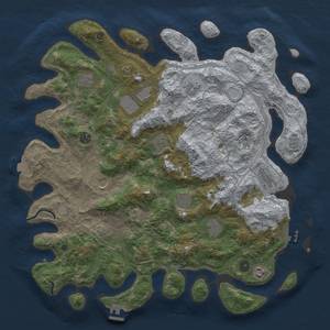 Thumbnail Rust Map: Procedural Map, Size: 4500, Seed: 789494290, 19 Monuments