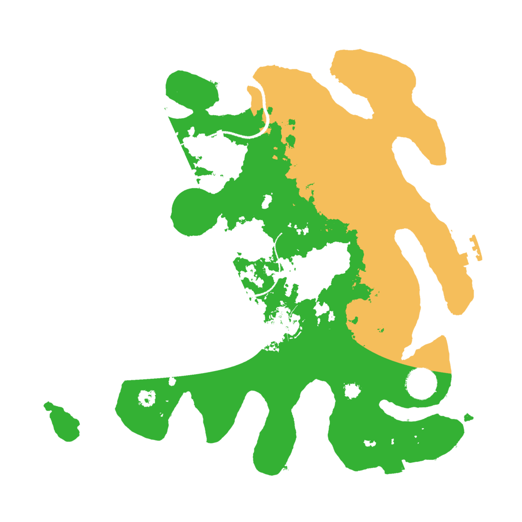 Biome Rust Map: Procedural Map, Size: 3000, Seed: 15615