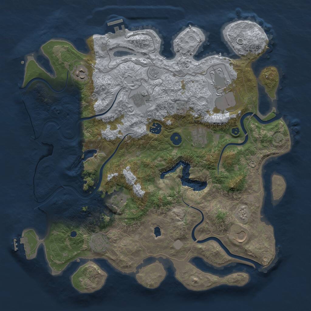 Rust Map: Procedural Map, Size: 4000, Seed: 276464512, 15 Monuments