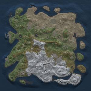 Thumbnail Rust Map: Procedural Map, Size: 4000, Seed: 904105292, 19 Monuments