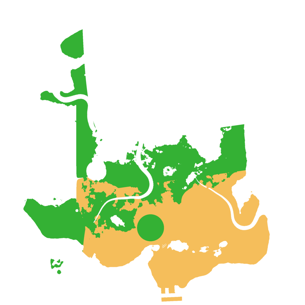 Biome Rust Map: Procedural Map, Size: 3000, Seed: 22206