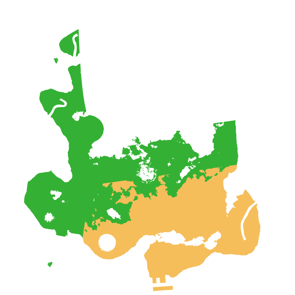 Biome Rust Map: Procedural Map, Size: 3000, Seed: 22206