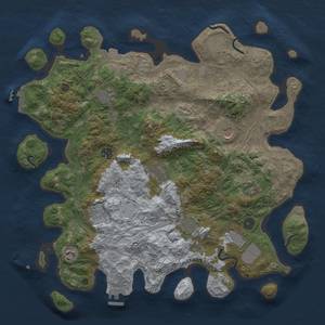 Thumbnail Rust Map: Procedural Map, Size: 4250, Seed: 803941994, 19 Monuments