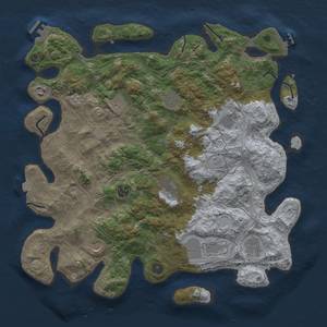 Thumbnail Rust Map: Procedural Map, Size: 4250, Seed: 2029485844, 18 Monuments