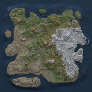 Thumbnail Rust Map: Procedural Map, Size: 3850, Seed: 5277181, 18 Monuments