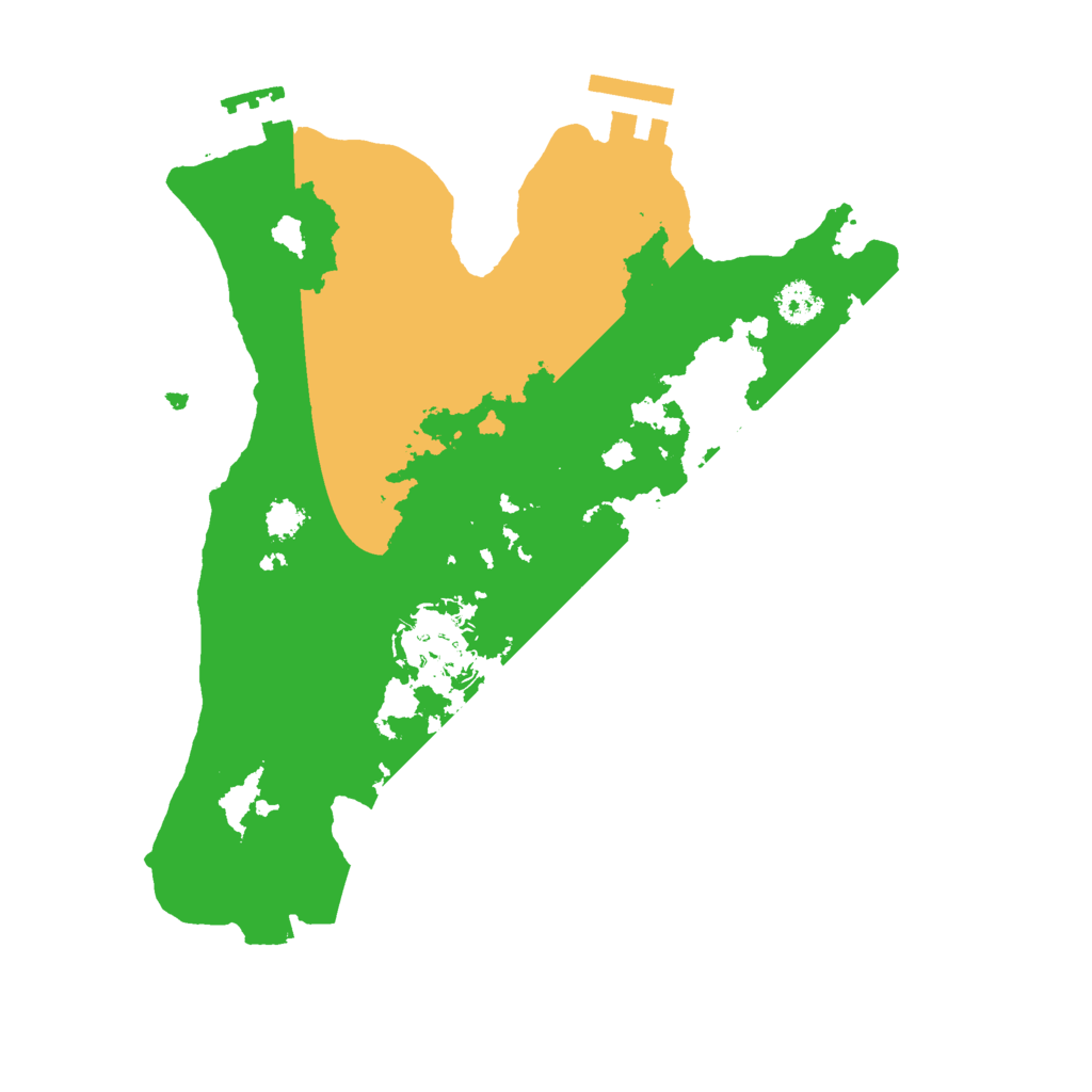 Biome Rust Map: Procedural Map, Size: 2600, Seed: 960988994
