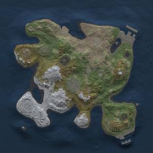 Thumbnail Rust Map: Procedural Map, Size: 2500, Seed: 6900, 9 Monuments