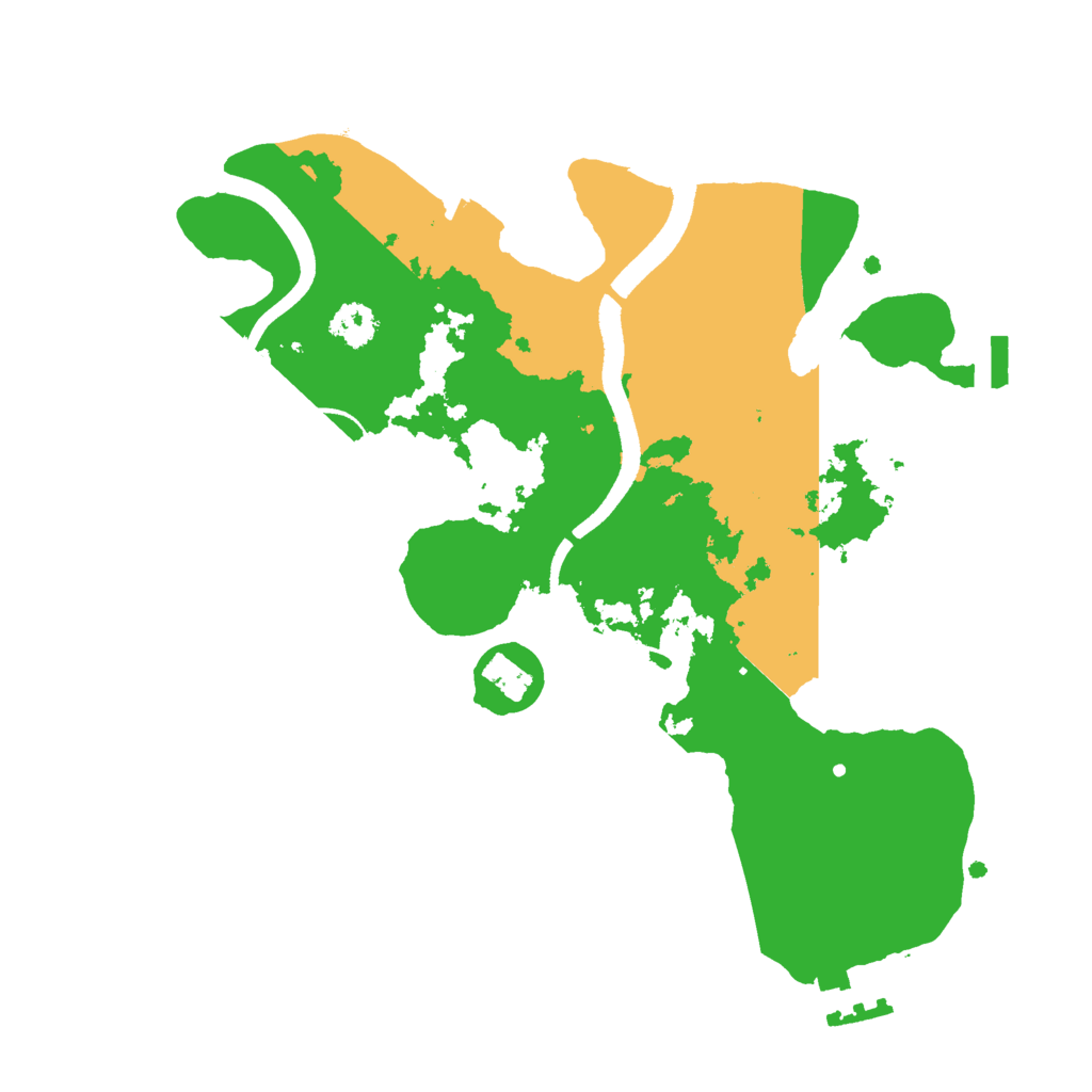 Biome Rust Map: Procedural Map, Size: 2500, Seed: 6900