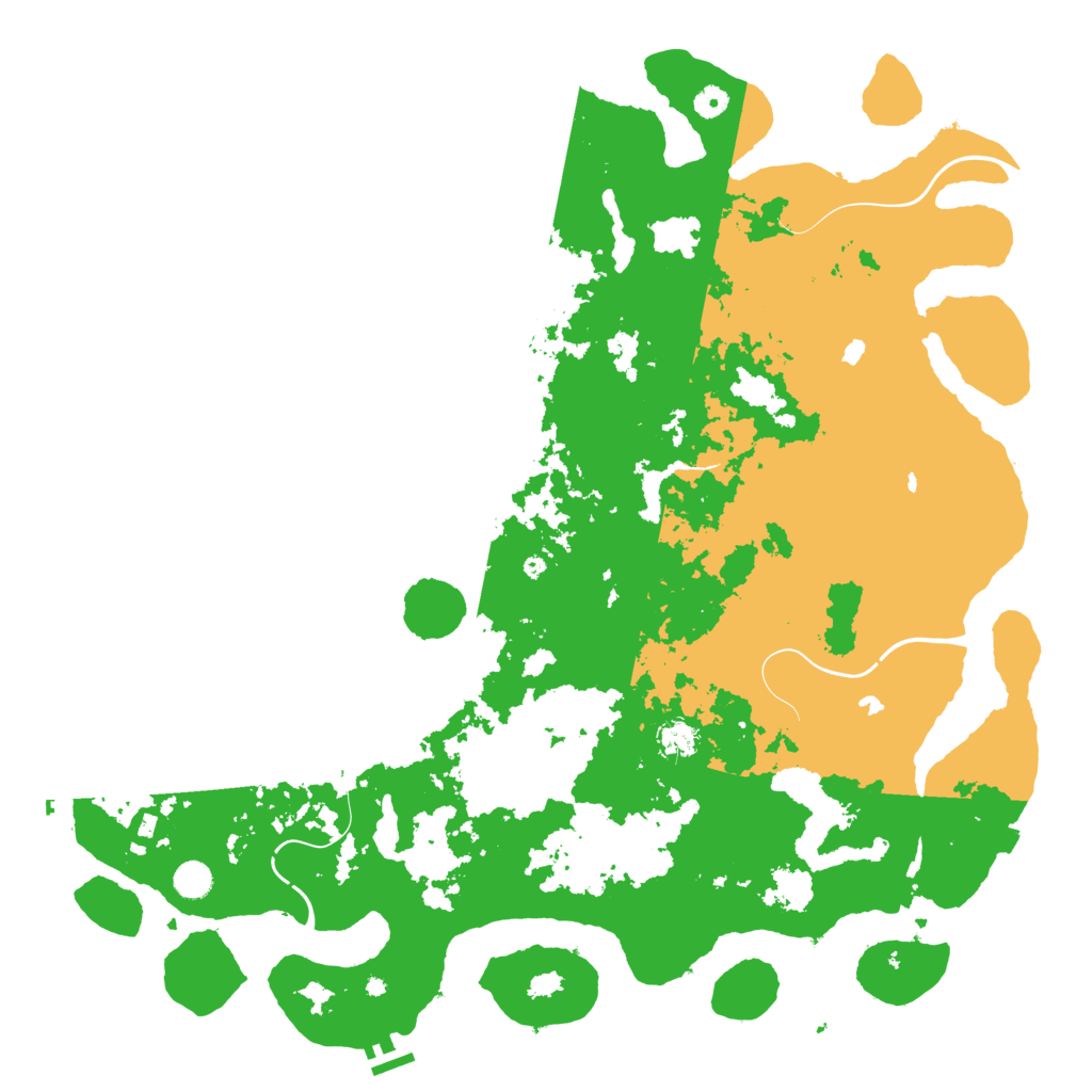 Biome Rust Map: Procedural Map, Size: 5000, Seed: 190430655