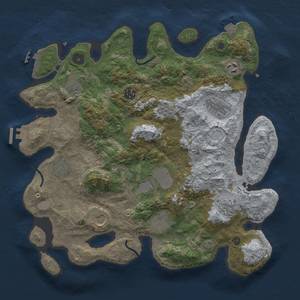 Thumbnail Rust Map: Procedural Map, Size: 3750, Seed: 317495, 18 Monuments