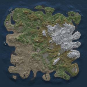 Thumbnail Rust Map: Procedural Map, Size: 4250, Seed: 1170681199, 19 Monuments