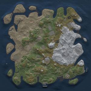 Thumbnail Rust Map: Procedural Map, Size: 4250, Seed: 867368, 19 Monuments