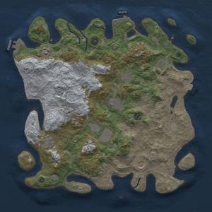 Thumbnail Rust Map: Procedural Map, Size: 4000, Seed: 1584198280, 18 Monuments