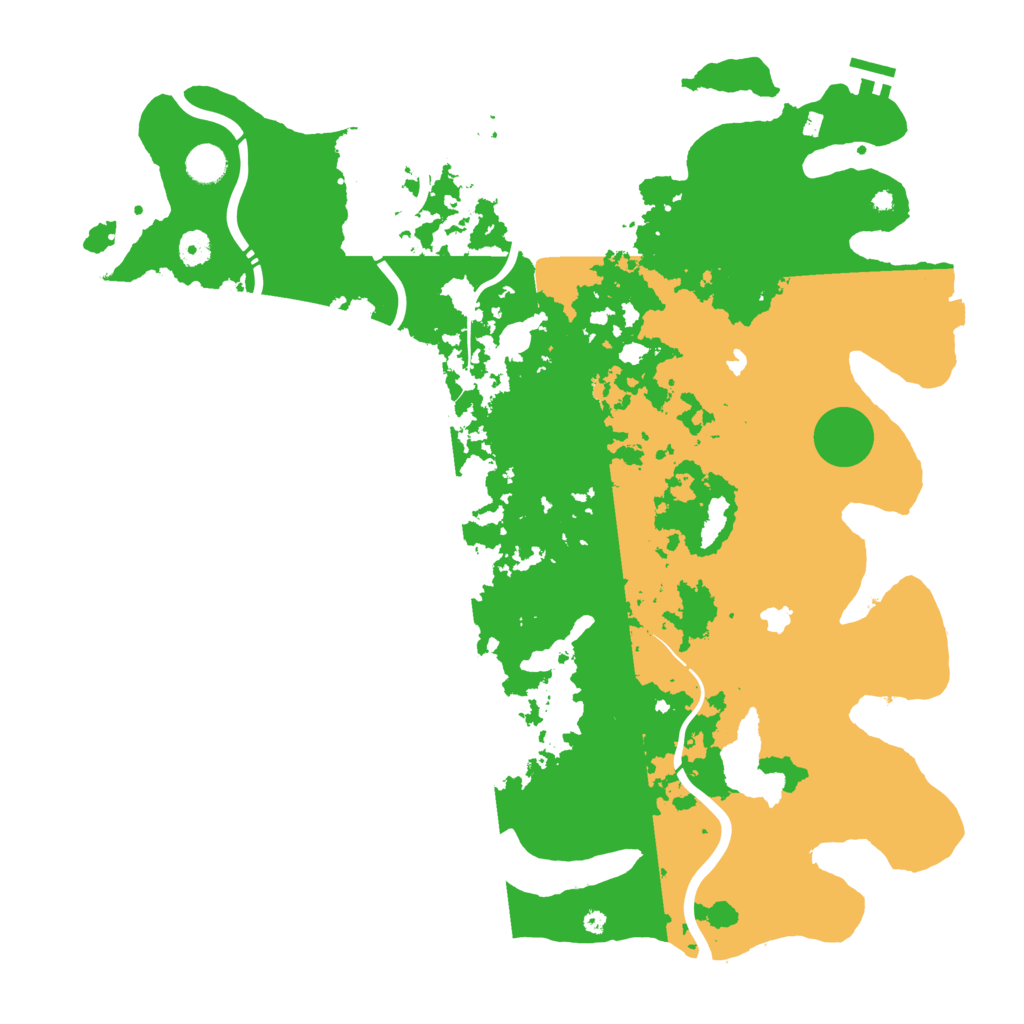 Biome Rust Map: Procedural Map, Size: 4500, Seed: 800071545