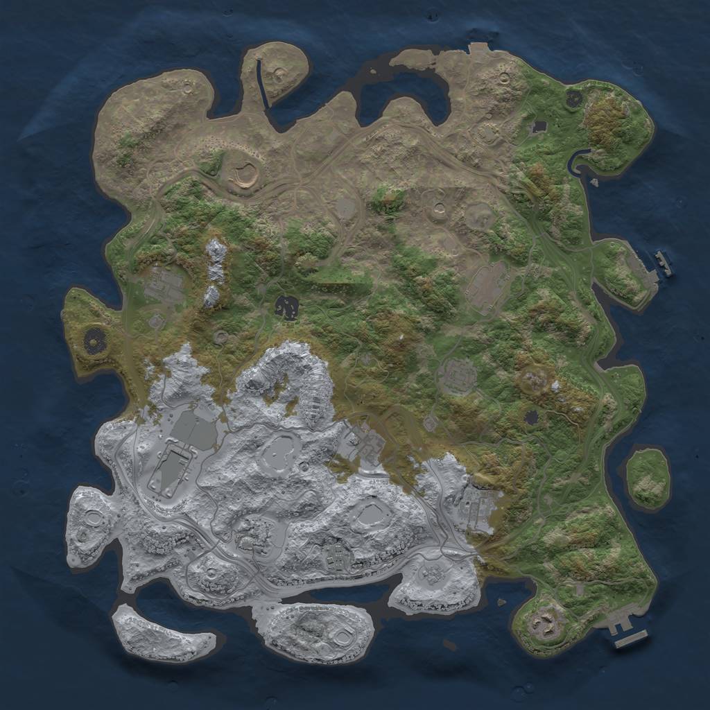 Rust Map: Procedural Map, Size: 4250, Seed: 4820969, 19 Monuments