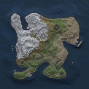 Thumbnail Rust Map: Procedural Map, Size: 2500, Seed: 2082067520, 9 Monuments