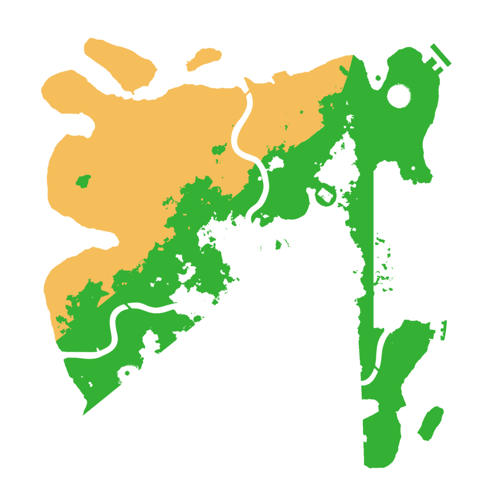Biome Rust Map: Procedural Map, Size: 3750, Seed: 364288840