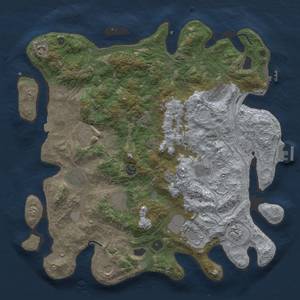 Thumbnail Rust Map: Procedural Map, Size: 4250, Seed: 976601983, 19 Monuments