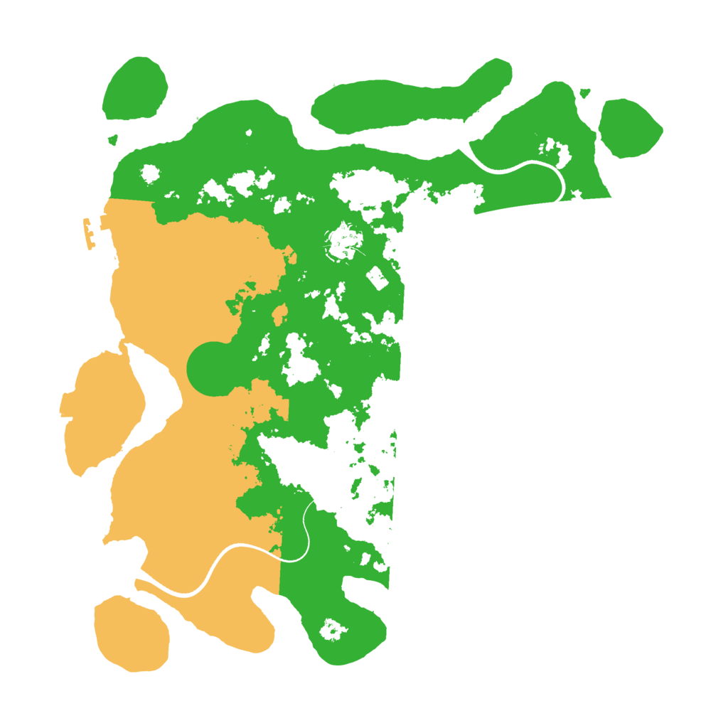 Biome Rust Map: Procedural Map, Size: 3500, Seed: 1018347324