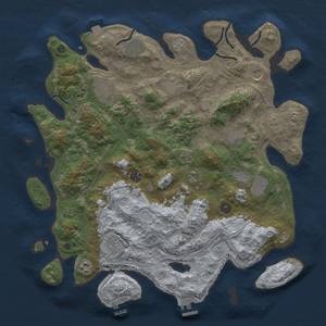 Thumbnail Rust Map: Procedural Map, Size: 4250, Seed: 828307496, 19 Monuments