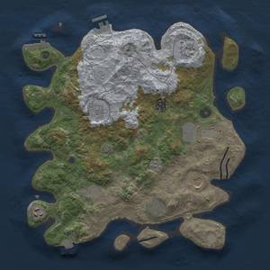 Thumbnail Rust Map: Procedural Map, Size: 3600, Seed: 5005, 17 Monuments