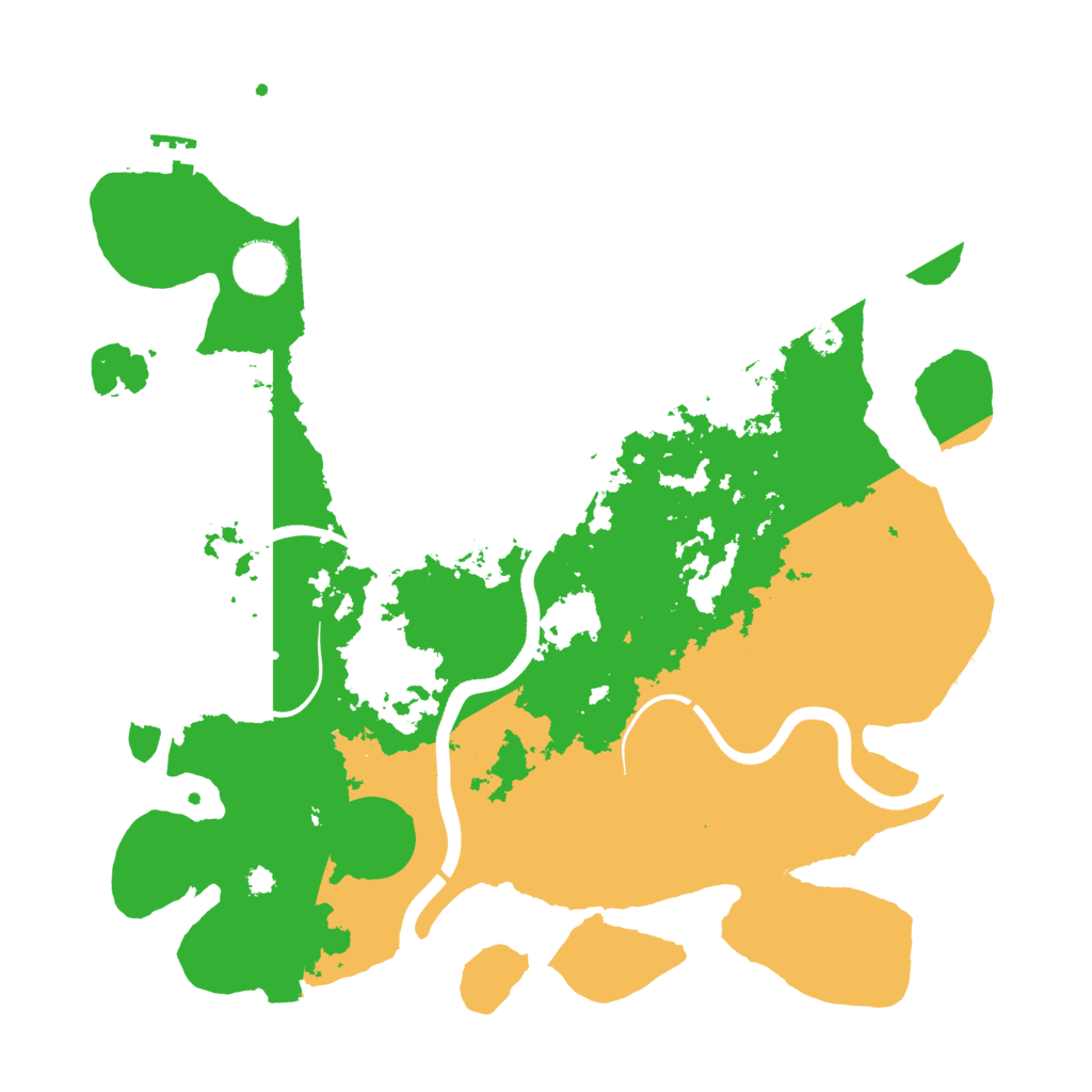 Biome Rust Map: Procedural Map, Size: 3600, Seed: 5005