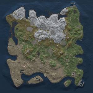 Thumbnail Rust Map: Procedural Map, Size: 4000, Seed: 1749470169, 19 Monuments