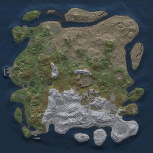 Thumbnail Rust Map: Procedural Map, Size: 4250, Seed: 420756577, 17 Monuments