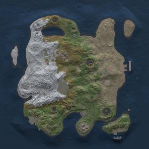 Thumbnail Rust Map: Procedural Map, Size: 3000, Seed: 11611515, 12 Monuments