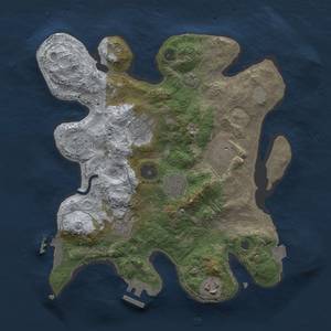 Thumbnail Rust Map: Procedural Map, Size: 3000, Seed: 1255768605, 13 Monuments