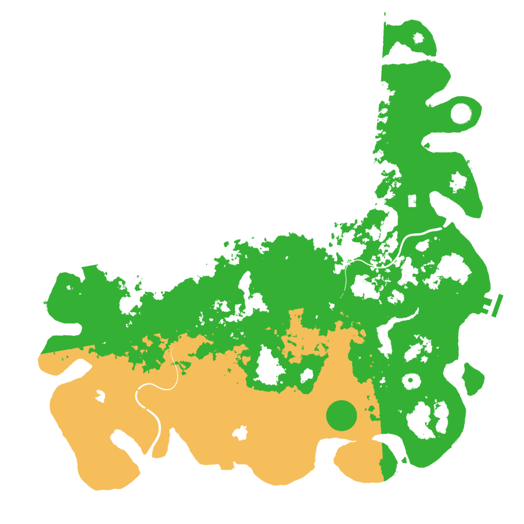 Biome Rust Map: Procedural Map, Size: 4500, Seed: 1519312729