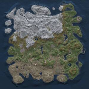 Thumbnail Rust Map: Procedural Map, Size: 4500, Seed: 1519312729, 16 Monuments