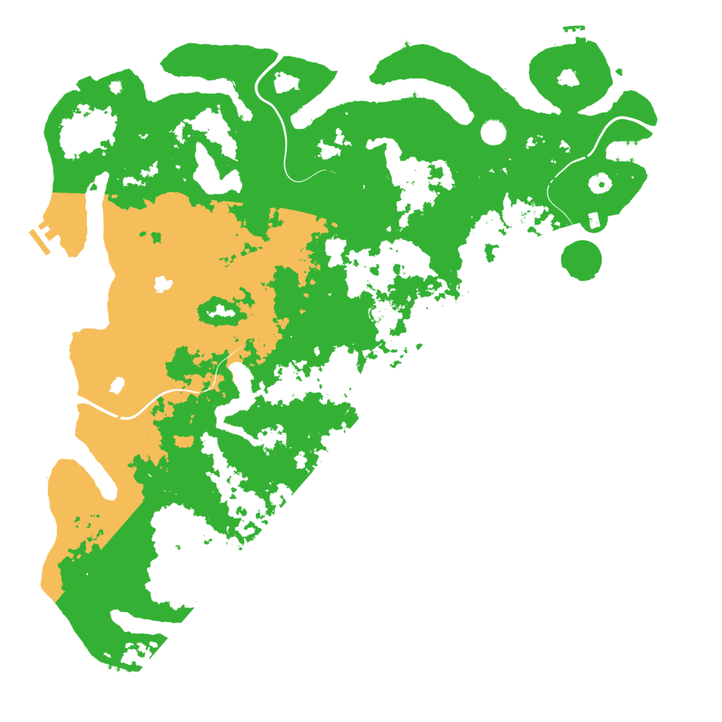 Biome Rust Map: Procedural Map, Size: 5000, Seed: 68736629