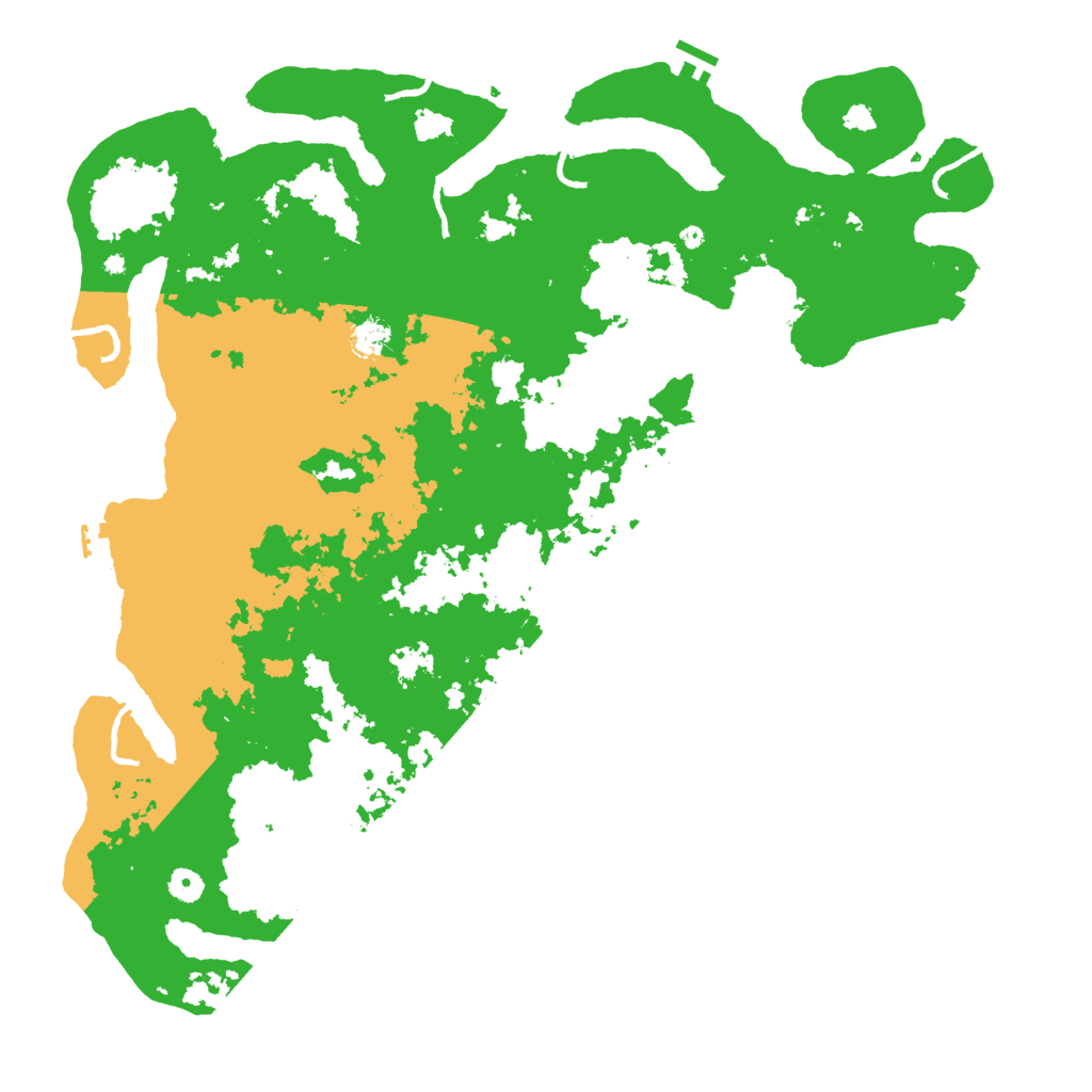 Biome Rust Map: Procedural Map, Size: 5000, Seed: 68736629