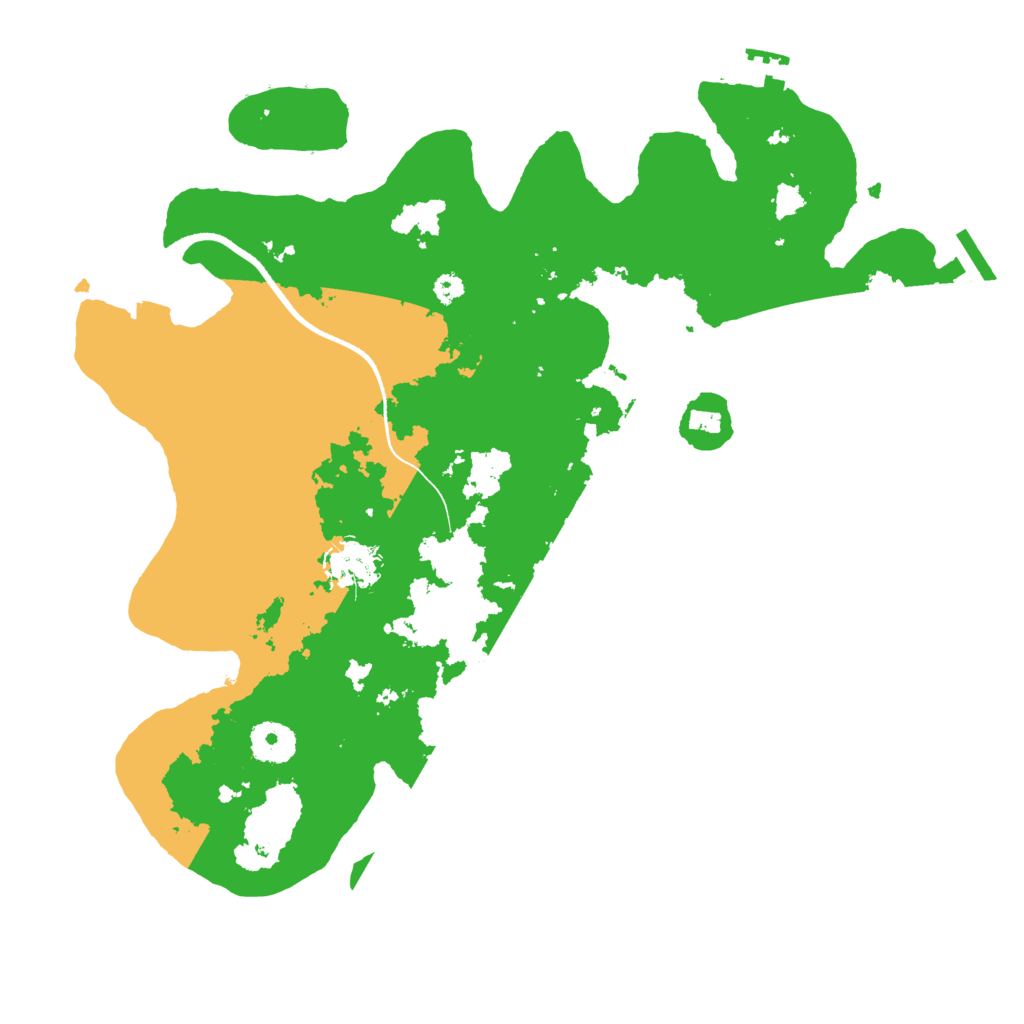 Biome Rust Map: Procedural Map, Size: 3500, Seed: 710407226