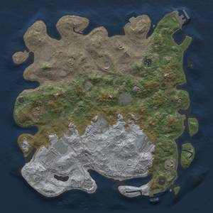 Thumbnail Rust Map: Procedural Map, Size: 4000, Seed: 990583370, 18 Monuments