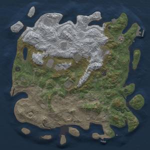 Thumbnail Rust Map: Procedural Map, Size: 4500, Seed: 1409172270, 19 Monuments