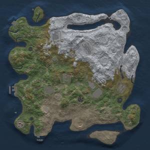 Thumbnail Rust Map: Procedural Map, Size: 4000, Seed: 570561740, 19 Monuments