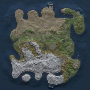 Thumbnail Rust Map: Procedural Map, Size: 3300, Seed: 82727142, 14 Monuments