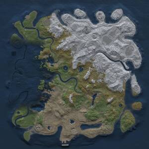 Thumbnail Rust Map: Procedural Map, Size: 4500, Seed: 1590825920, 16 Monuments