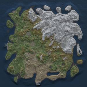 Thumbnail Rust Map: Procedural Map, Size: 4500, Seed: 1590825920, 19 Monuments