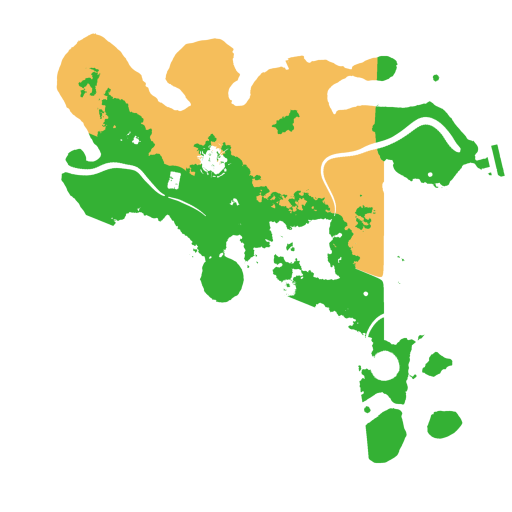 Biome Rust Map: Procedural Map, Size: 3200, Seed: 1957122943