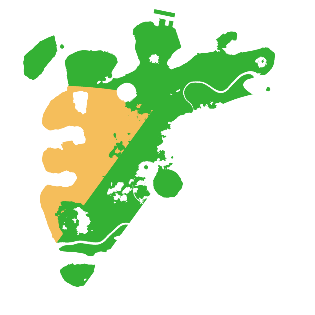 Biome Rust Map: Procedural Map, Size: 3000, Seed: 21915