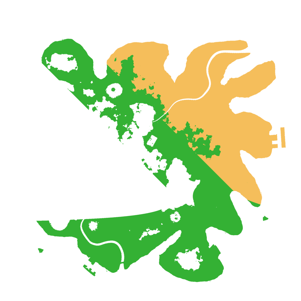 Biome Rust Map: Procedural Map, Size: 3000, Seed: 696954