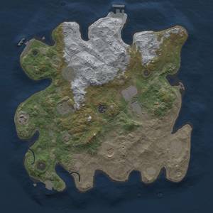 Thumbnail Rust Map: Procedural Map, Size: 3500, Seed: 707433326, 17 Monuments